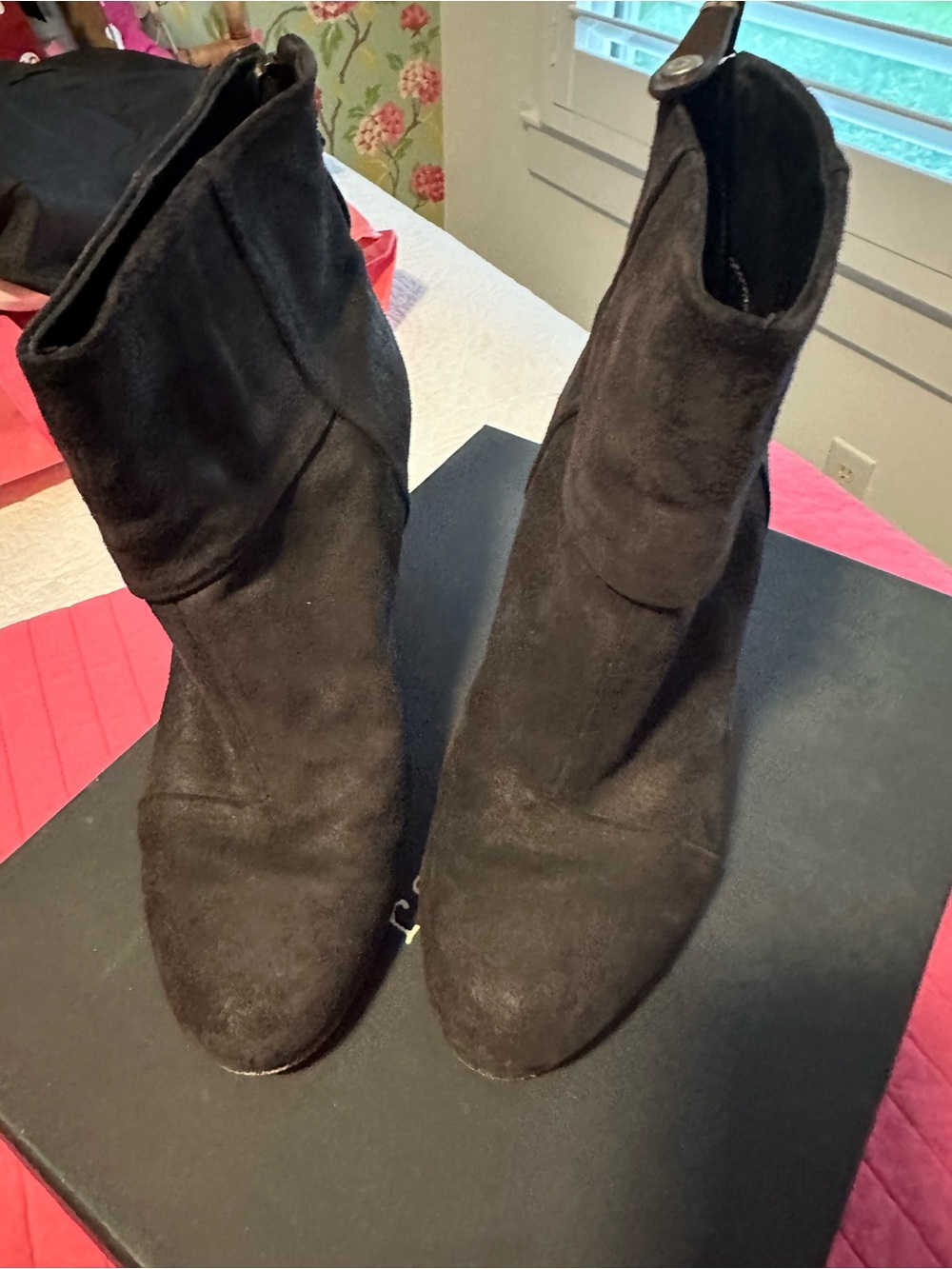 rag & bone Newberry Black Suede Ankle Booties